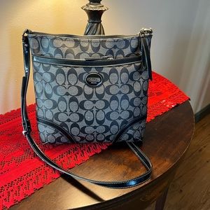Coach Black and Gray Crossbody Bag